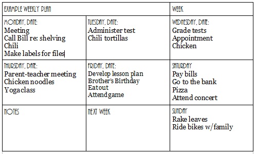 Weekly Piltics Weekly Plan | Daily PlanIt