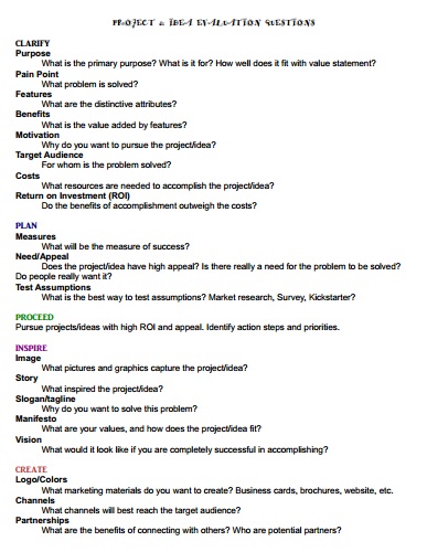 ProjectIdeaEvaluationQuestions